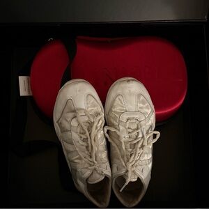 NFINITY White Cheer Shoes with Red Case